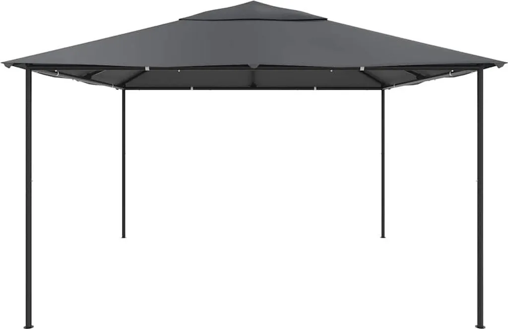 Pavillon de Jardin 4x4 m Anthracite : Anti-UV et Protection Solaire