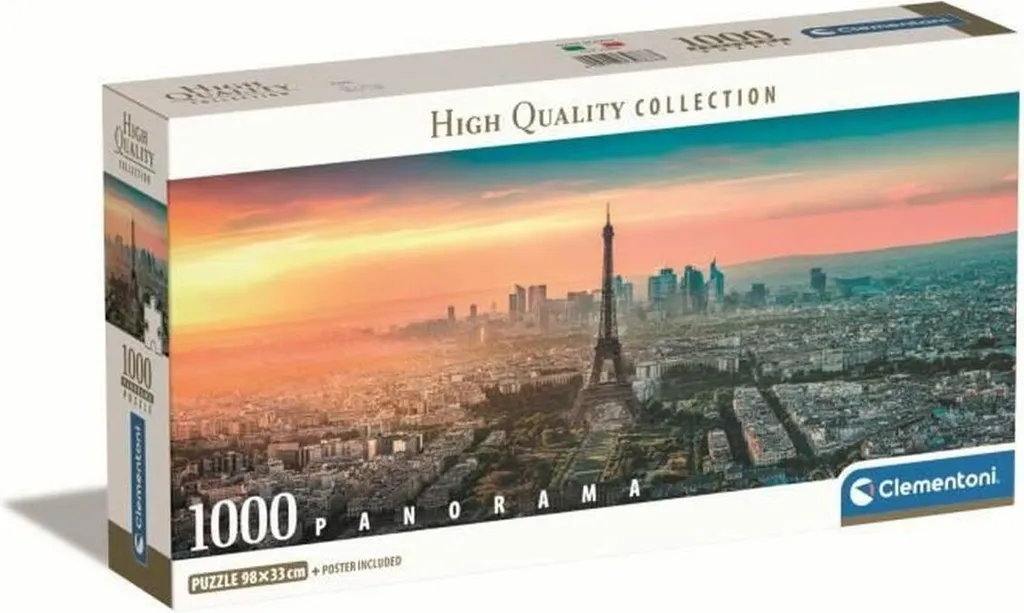 Puzzle 1000 Pièces Panorama Paris - Jeu de Patience Format Panoramique