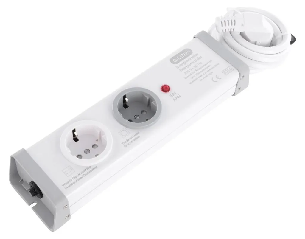 Multiprise spéciale buanderie Q-Link pour lave-linge et sèche-linge