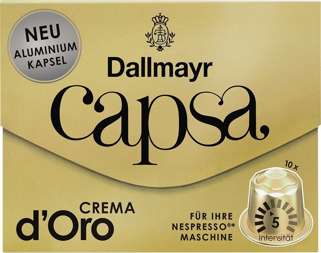 Dallmayr Capsa Crema d'Oro | 10 Nespresso® komp. Kapseln Produktbild 