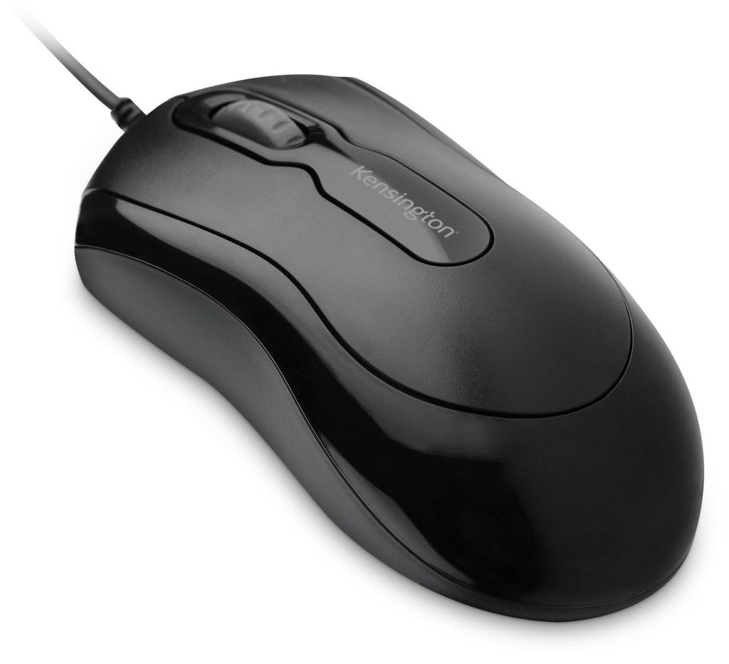Kensington Mouse-in-a-box Kabelgebunden, Optisch, Schwarz Produktbild 