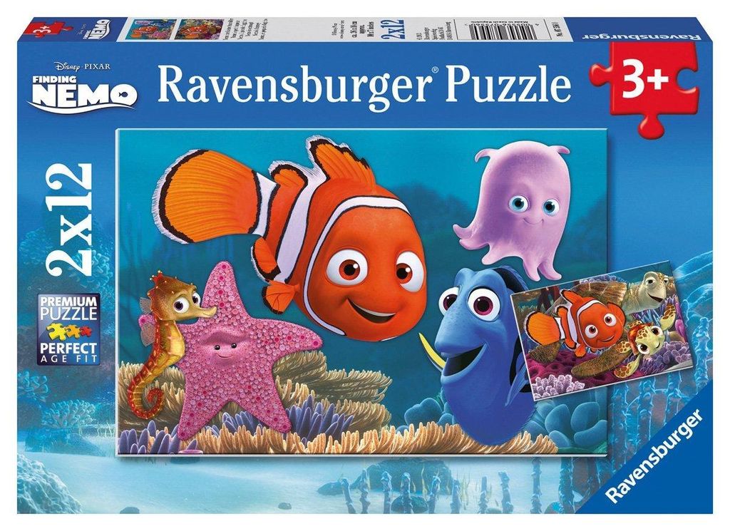 Nemo der kleine Ausreißer. Puzzle 2 X 12 Teile Produktbild 