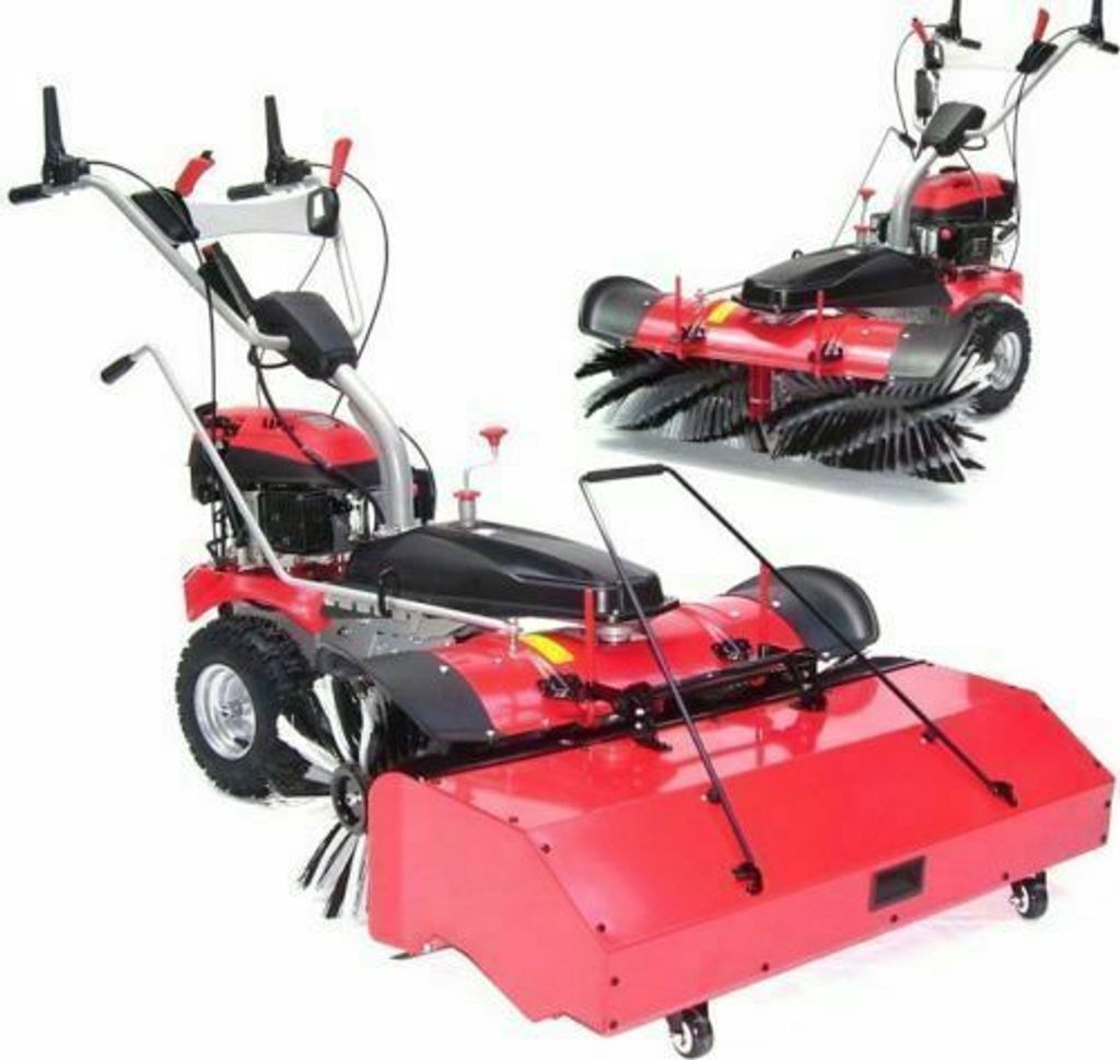 55743/47 Benzin Kehrmaschine 1000 Motorbesen Auffangbehälter Kehrbesen Kehrgerät