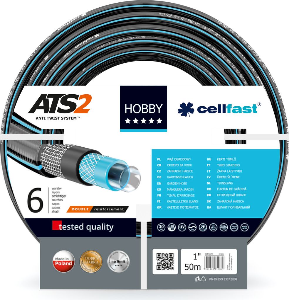 Cellfast wąż ogrodowy hobby ats 1" 50mb Produktbild 
