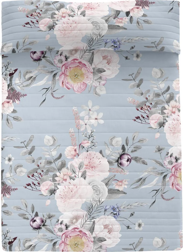 Couvre-lit HappyFriday HF Soft Bouquet Coloured en coton 240 x 260 cm