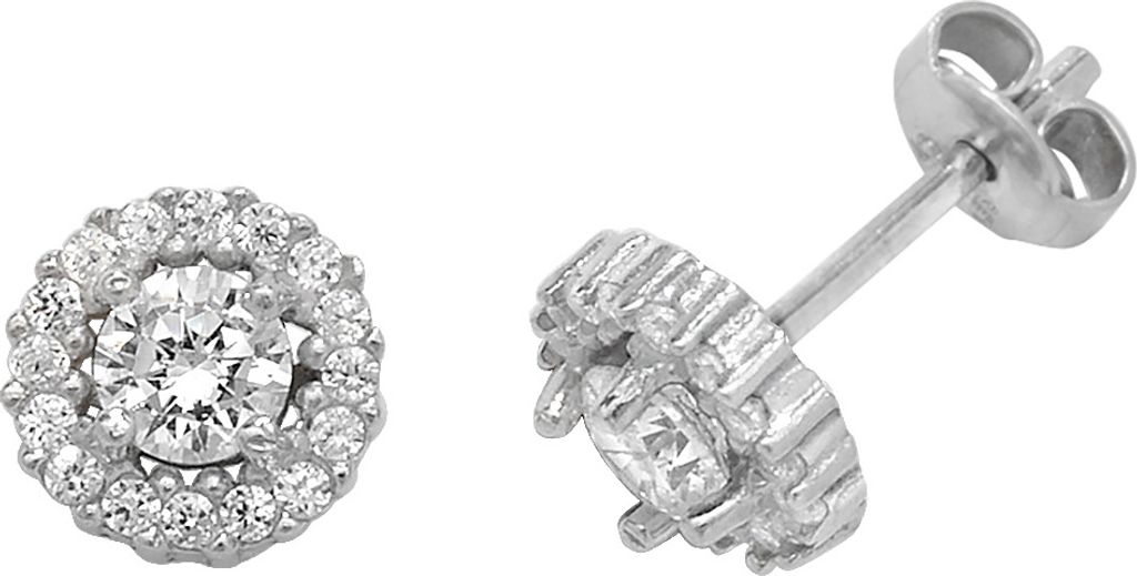 Edle 925 Sterling Silber Damen - Paar Ohrstecker mit Produktbild 
