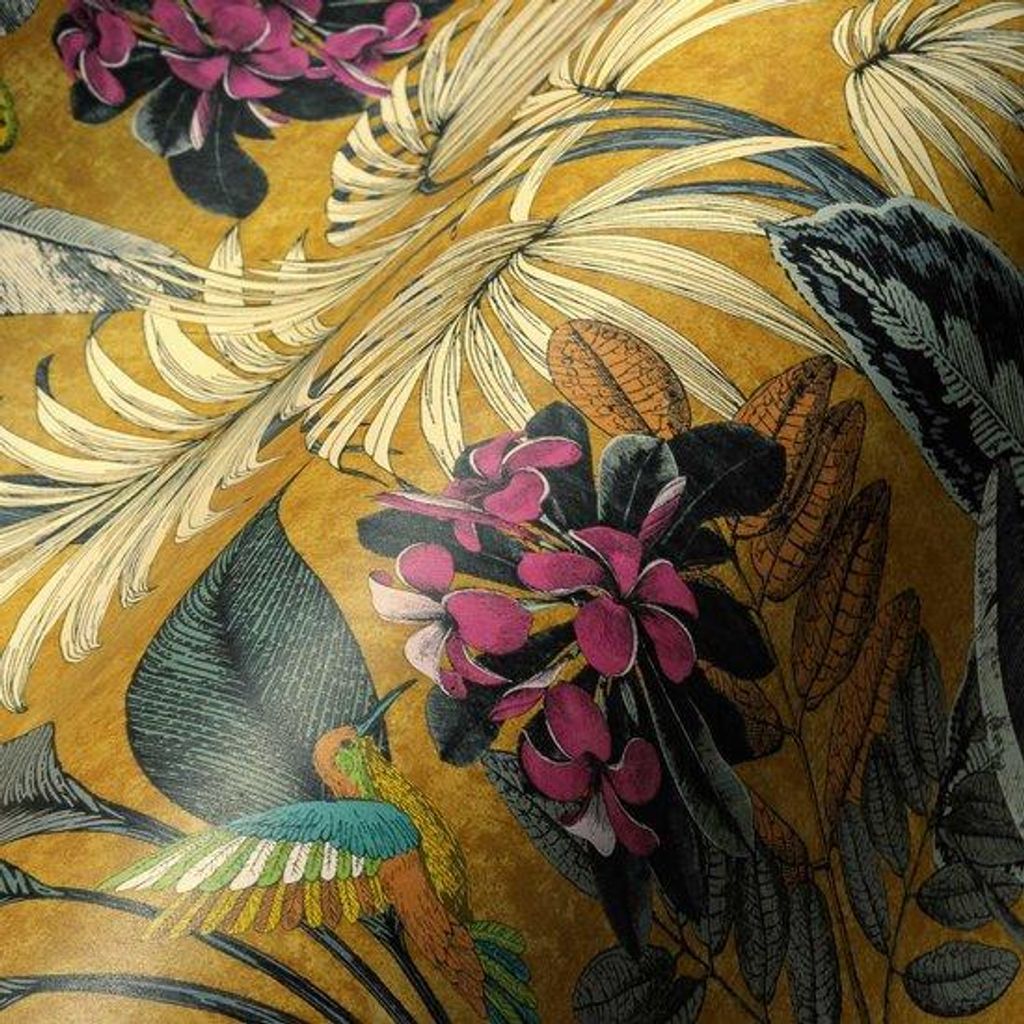 Unyqoos Stylish Nonwoven Wallpaper mit Dschungelmotiv für verschiedene Wohnbereiche