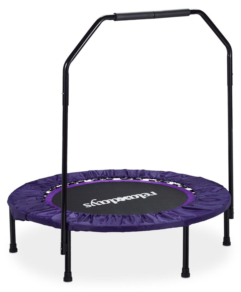 Relaxdays inklapbare trampoline met veiligheidsboog, Productafbeelding 