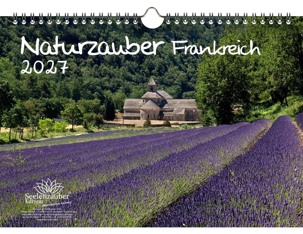 Naturzauber Frankreich DIN A4 Kalender für 2027 Urlaub Landschaft Natur - Seelenzauber