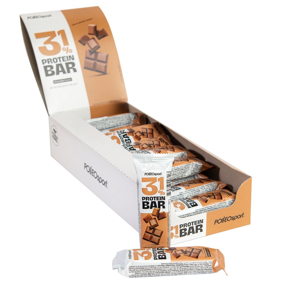 Polleo 31% Protein Bar, 24 x 35 g - Chocolate