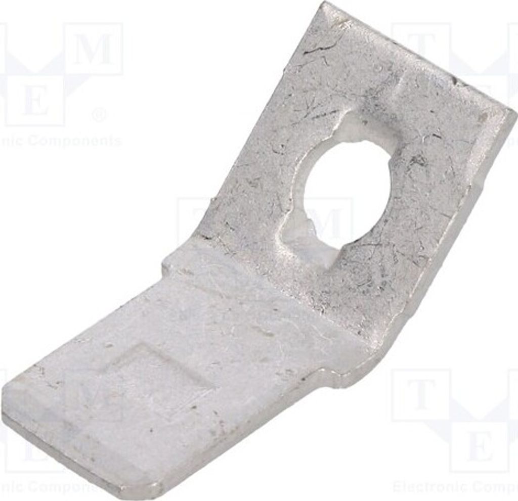 3x Verbinder: flach Messing 1235 -Lötanschlüsse männlich M3 schraubbar 6,4mm 0,8mm