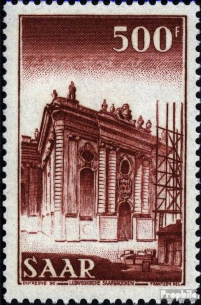Briefmarken Saarland 1952 Mi 337 postfrisch Saaransichten