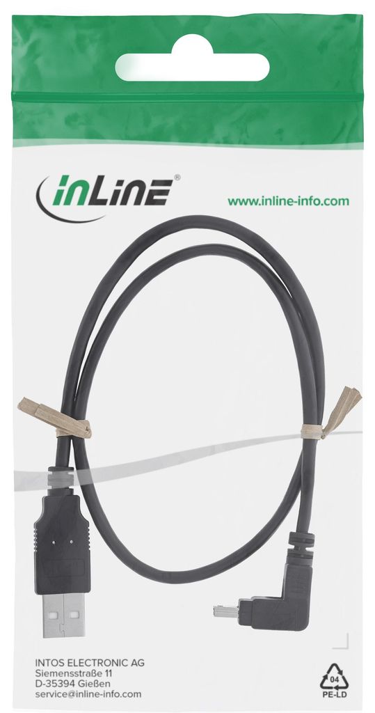 INLINE USB 2.0 Mini-Kabel Stecker A an Mini-B Stecker 5pol. Produktbild 