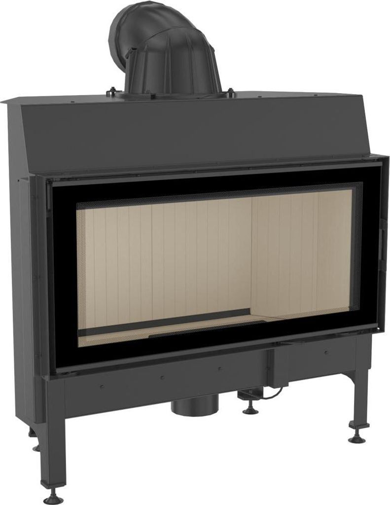 A product shot of a fireplace insert.