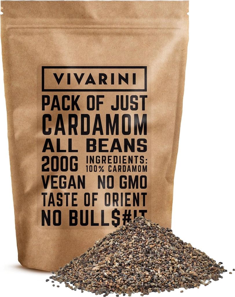 Vivarini – Kardamon, łuskane nasiona, 200 g – intensywnie Zdjęcie produktu 
