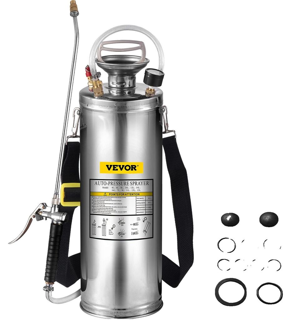 VEVOR Pulvérisateur à pression en acier inoxydable Image du produit 