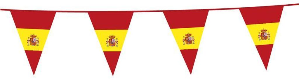 Wetterfeste Plastik Wimpelkette im Spanien Design, 10m Produktbild 