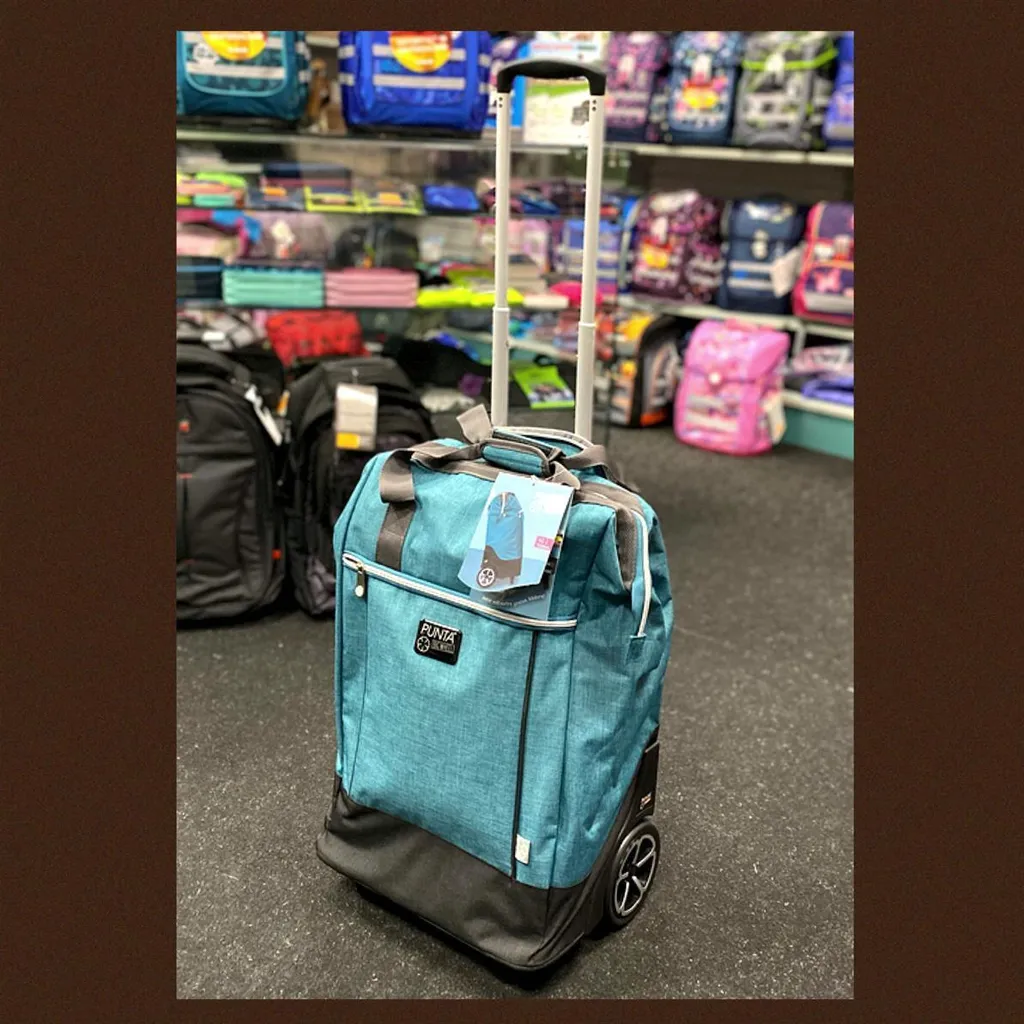 PUNTA Shopping Trolley 40L Ocean Teal: Robustezza e Volume XL - 12