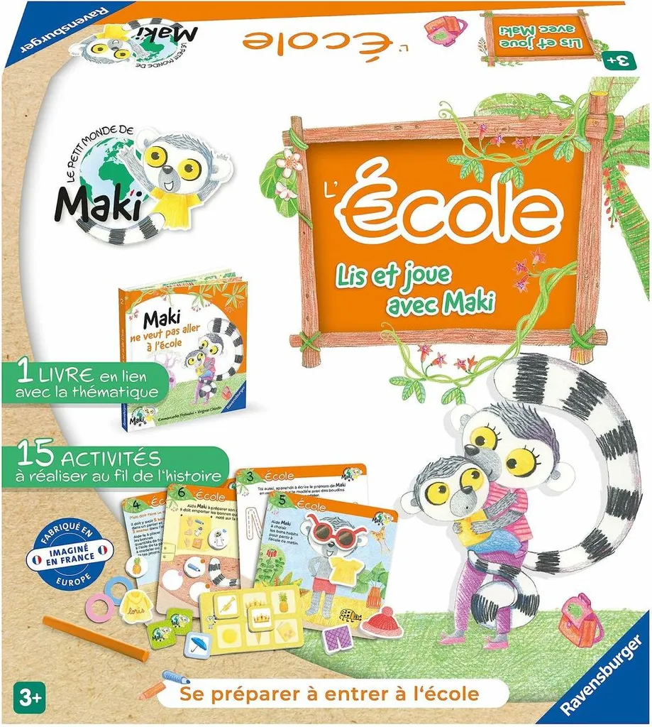 Lire et jouer avec Maki École - Jeux éducatifs Nathan Référence 00022356