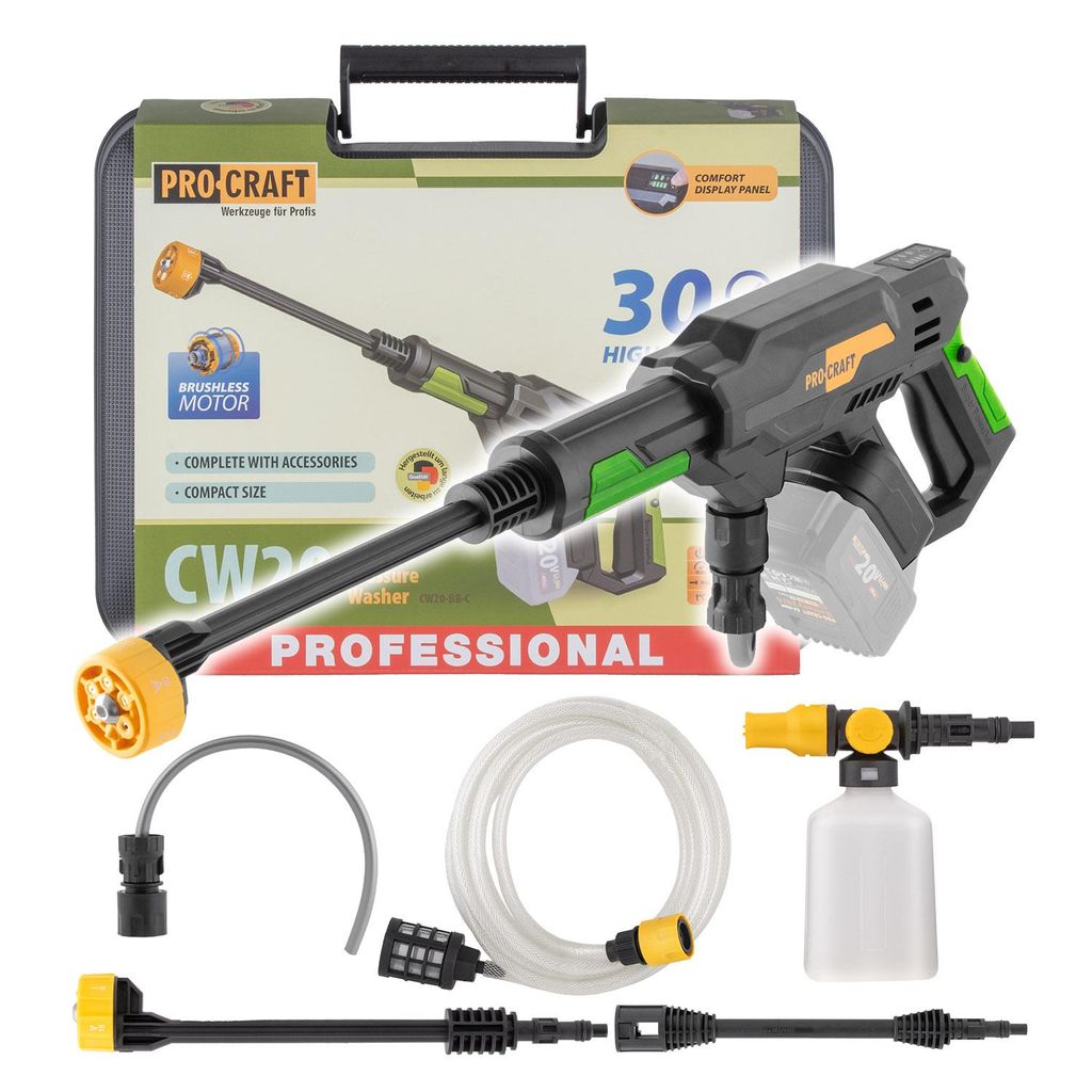 Nettoyeur à pression Procraft CW20 Accu (sans batterie ni Image du produit 