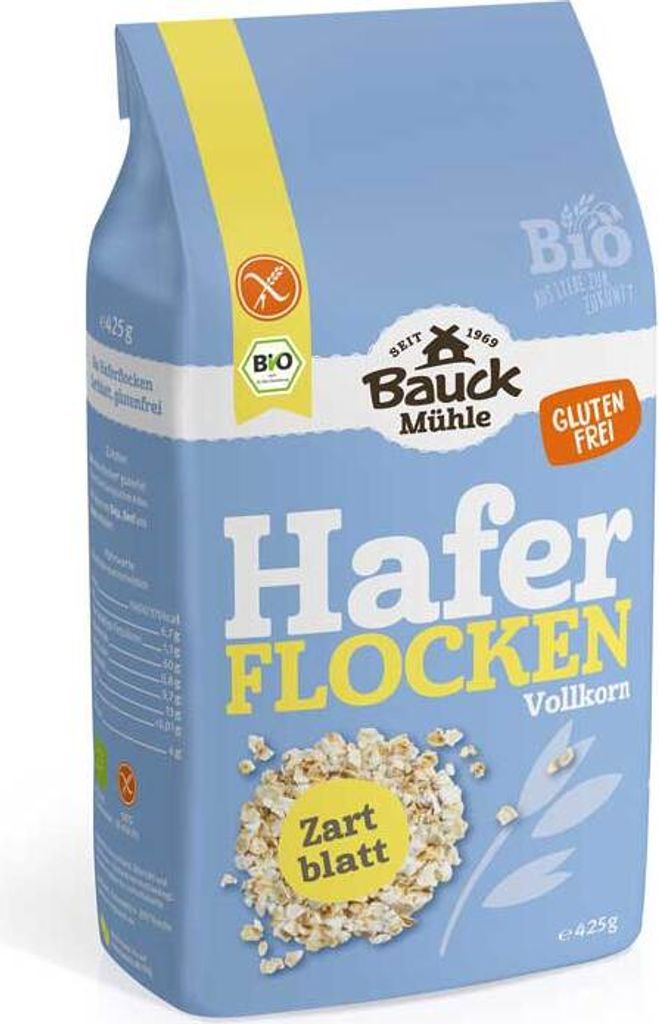 Bauck Mühle Haferflocken Zartblatt  425g Produktbild 