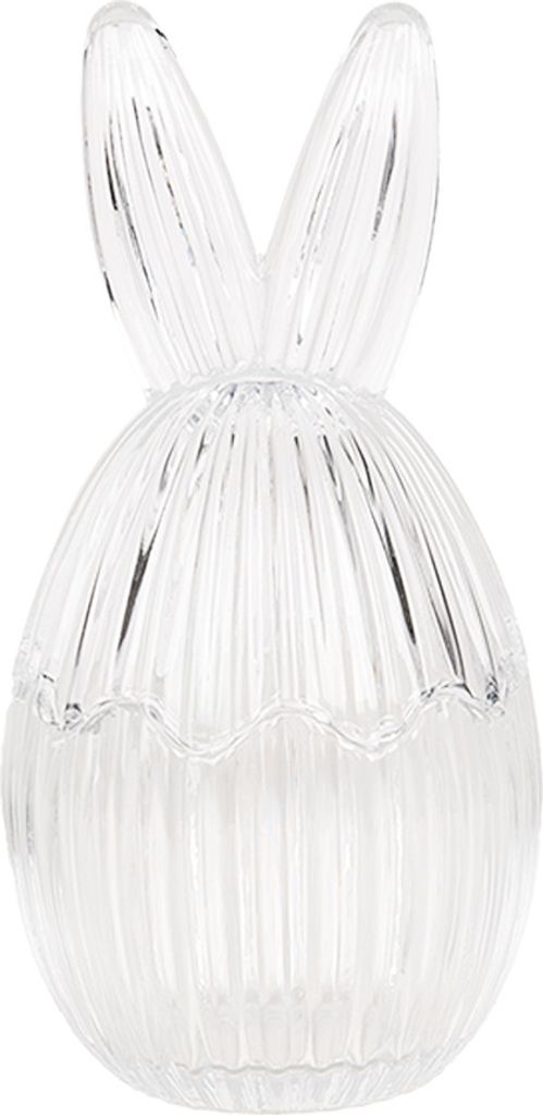Clayre & Eef Glastopf Ei Ø 9x17 cm Transparant Glas Produktbild 