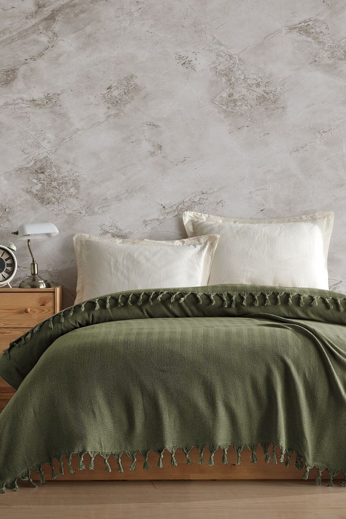 L'Essentiel Linge de Maison, Berlino - Khaki, Piqué, Produktbild 