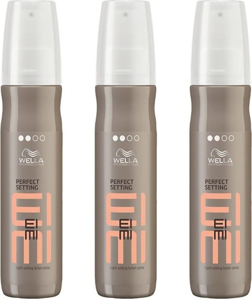 Wella Eimi Perfect Setting 3 x 150 ml Fönlotion Set Produktbild 