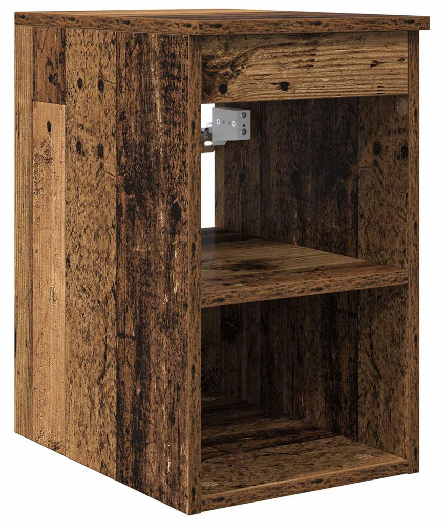 vidaXL Badezimmerschrank Inzwischen Altholz 30 x 44,5 x 50 cm