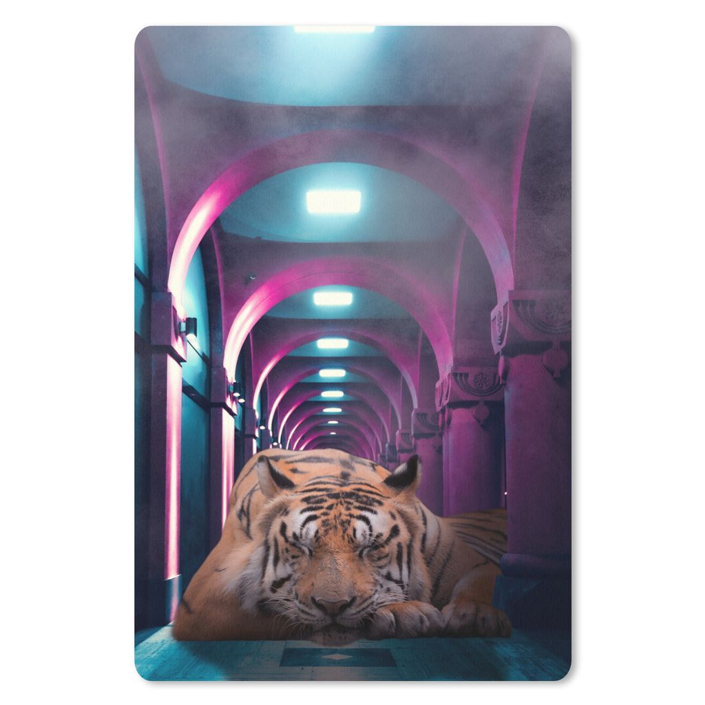 MuchoWow Mauspad Mousepad Tiger - Club - Farben 18x27 cm - Mousepads - Maus Mat - Pad - Mausunterlage