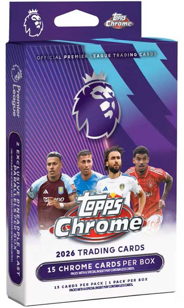2026 Topps Premier League Chrome Hanger Pack Produktbild 