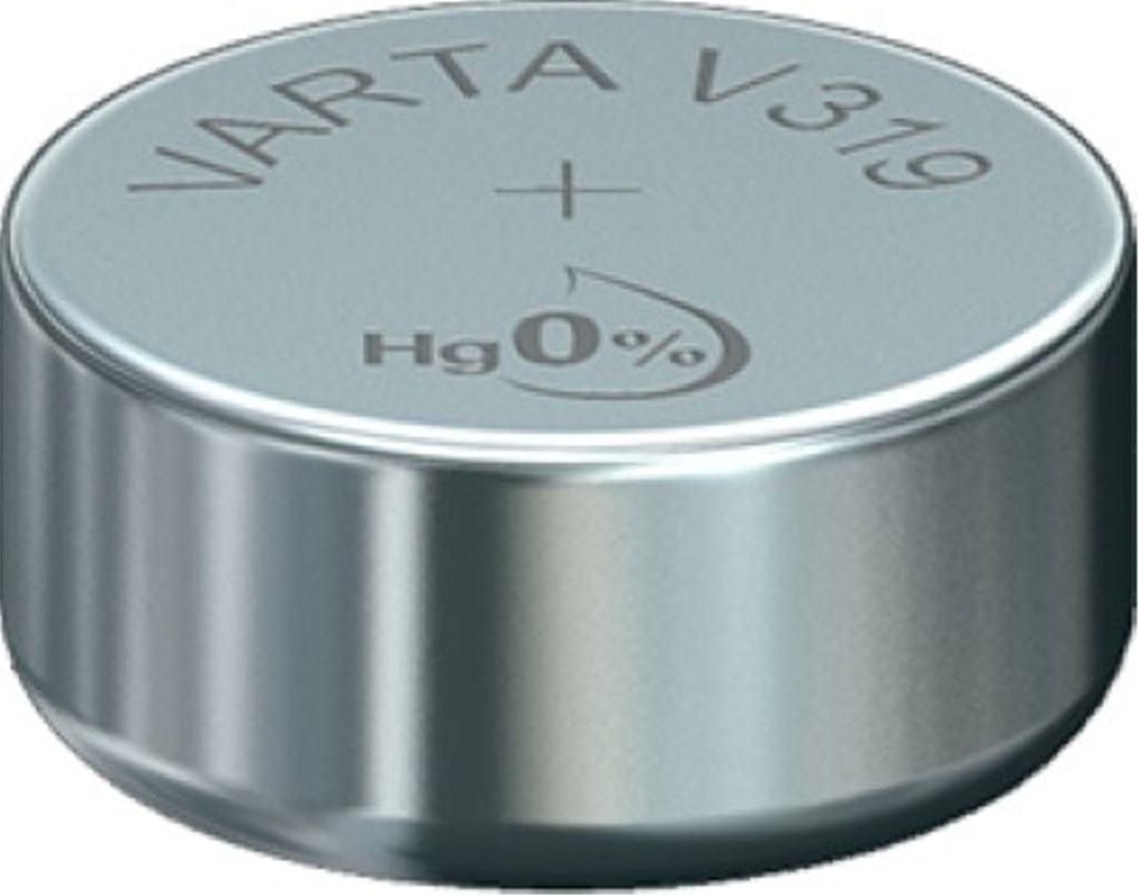 Varta V319, Siler-Oxid (S), 1.55 V, 16 mAh, 5.8 mm, 5.8 mm, Produktbild 
