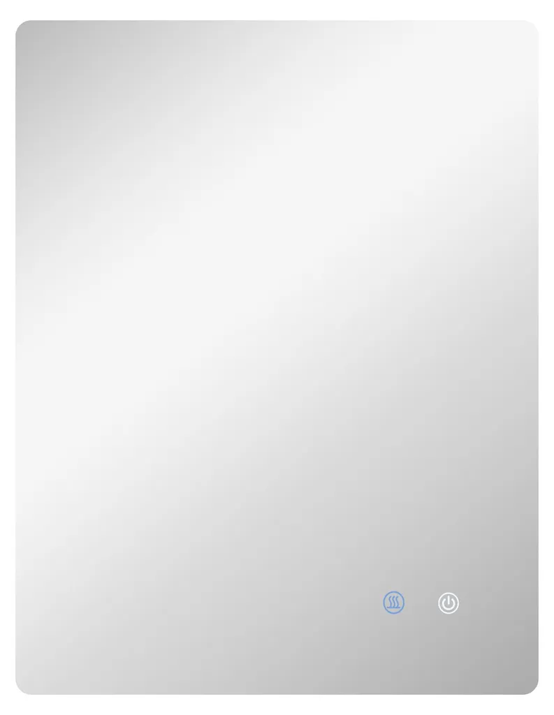 Miroir LED mural 80x60 cm à intensité variable blanc transparent - 12