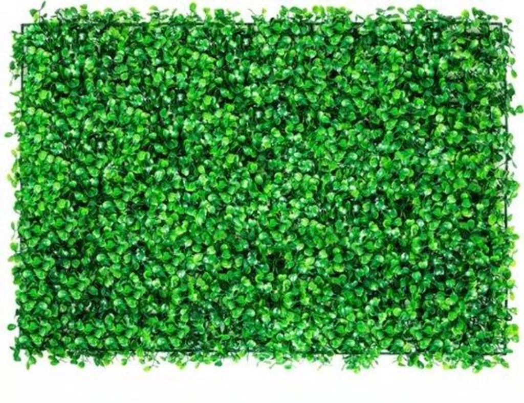 Panneau mural végétal artificiel - Haie de buis décorative intérieure