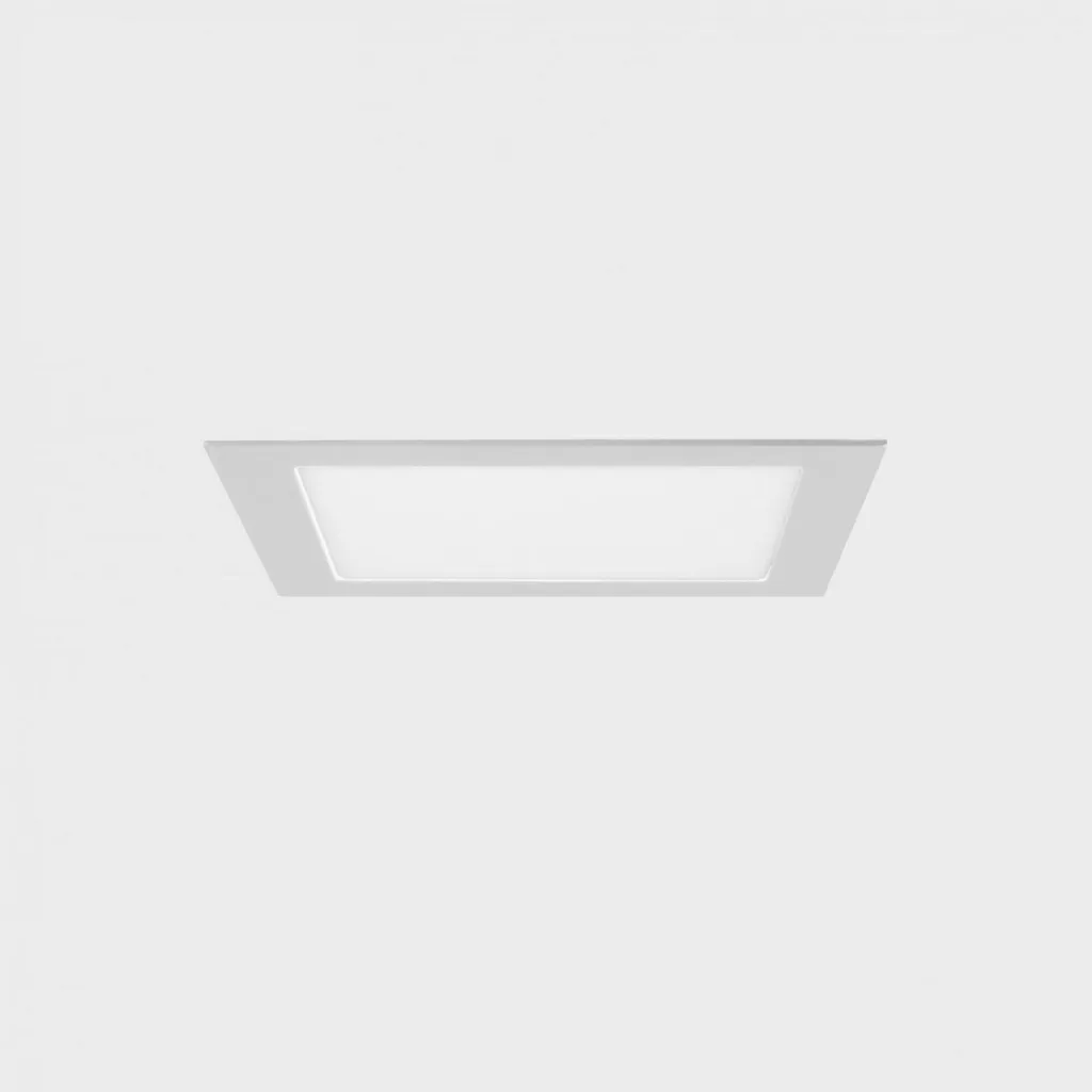 Dalle LED encastrable carrée 172mm blanche 12W pour plafond DALI