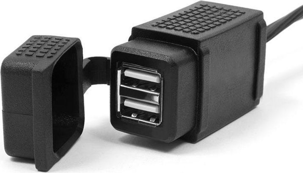 Motorradsteckdose Mus43 Din Iso 4165 Für Bmw Und Triumph Usb Lenkerhalterung