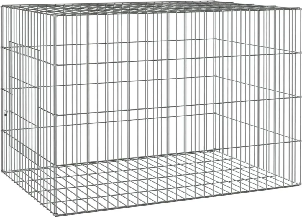 Cage à lapins résistante en fer galvanisé 78x54x54 cm anti-corrosion