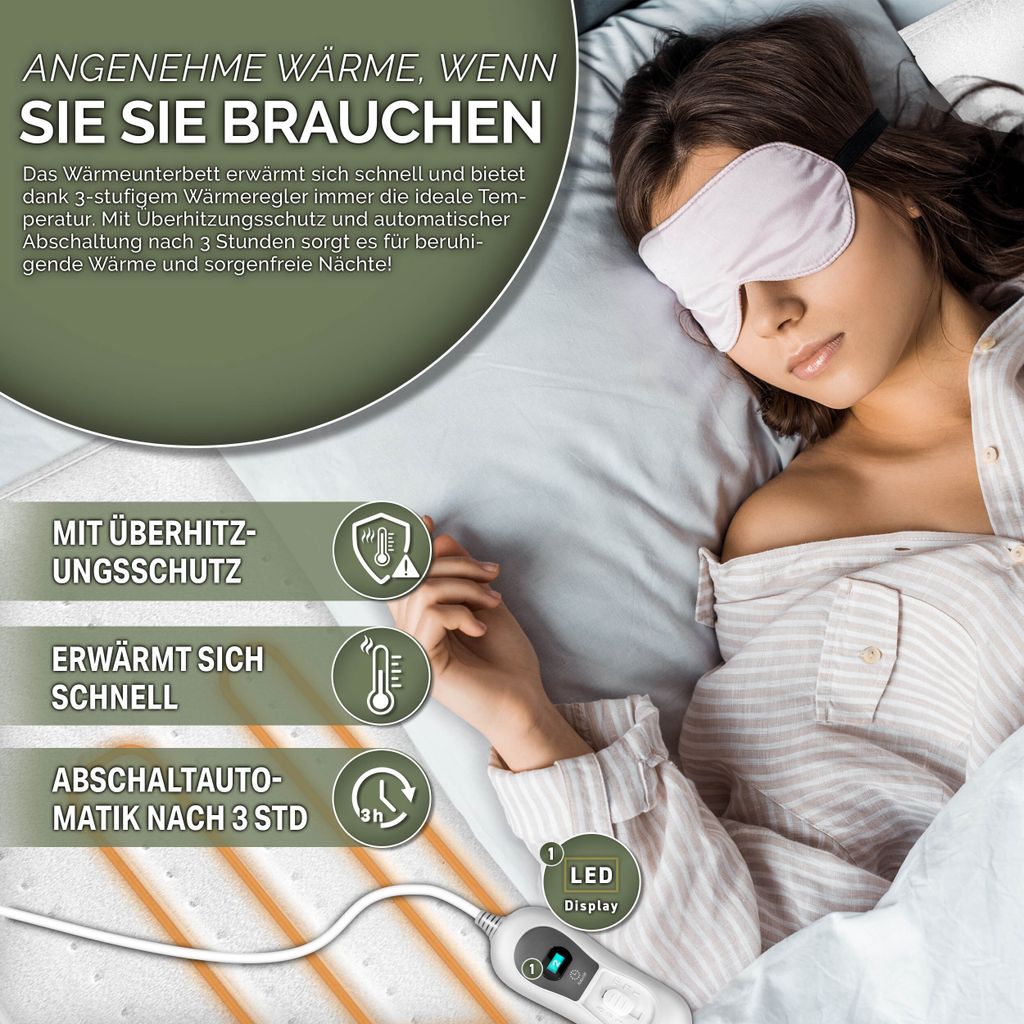 sinnlein® Elektrická elektrická deka 160 x 140 cm - bez Obrázok produktu 2
