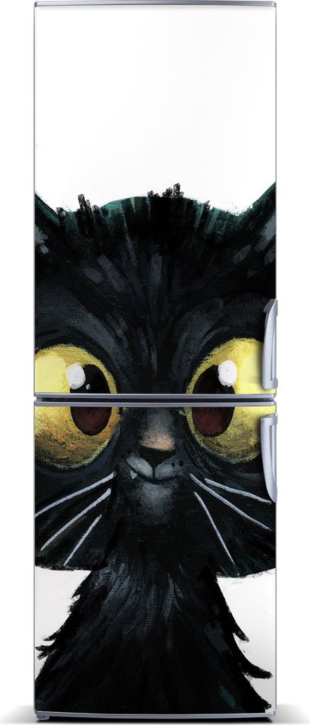 Tulup Kühlschrankdekoration - Magnetmatte - 60 cm x 180 cm - Magnet auf dem Kühlschrank - Wand Katze