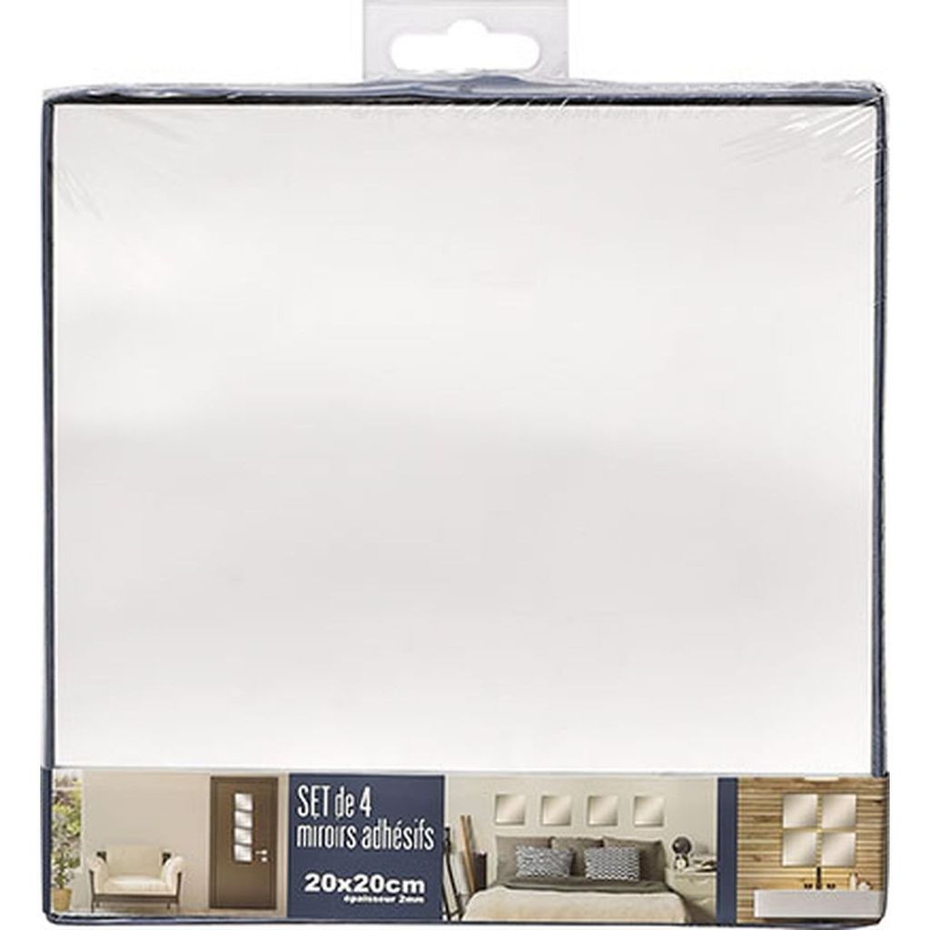 Tendance zrcadlová sada čtvercová 4 ks sklo 20x20x0,2 cm Obrázek produktu 