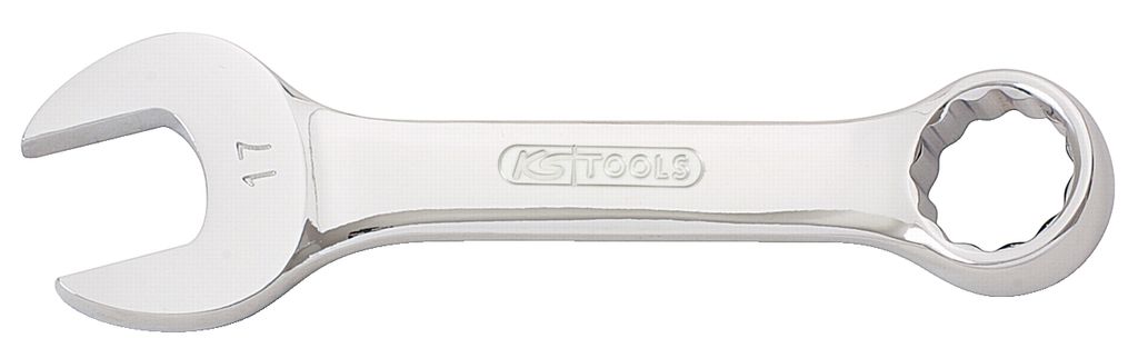 KS Tools CHROMEplus Ringmaulschlüssel, kurz, 18 mm