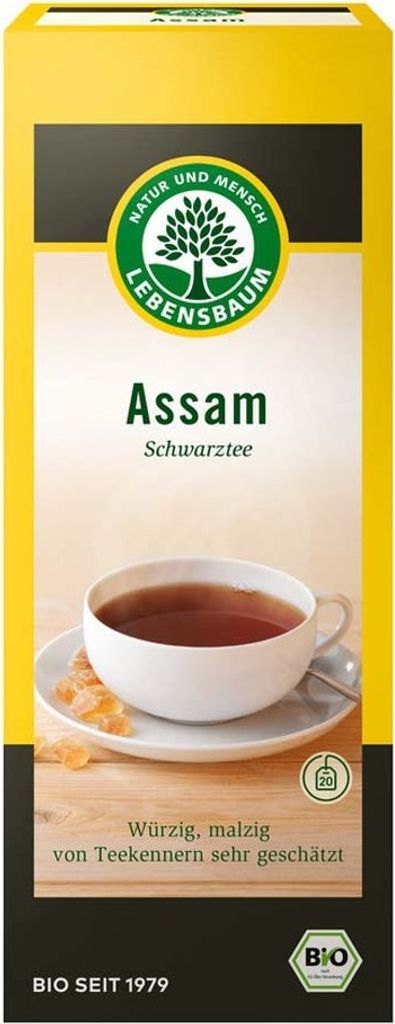 HERBATA CZARNA ASSAM  (20 x 2 g) 40 g - LEBENSBAUM Produktbild 