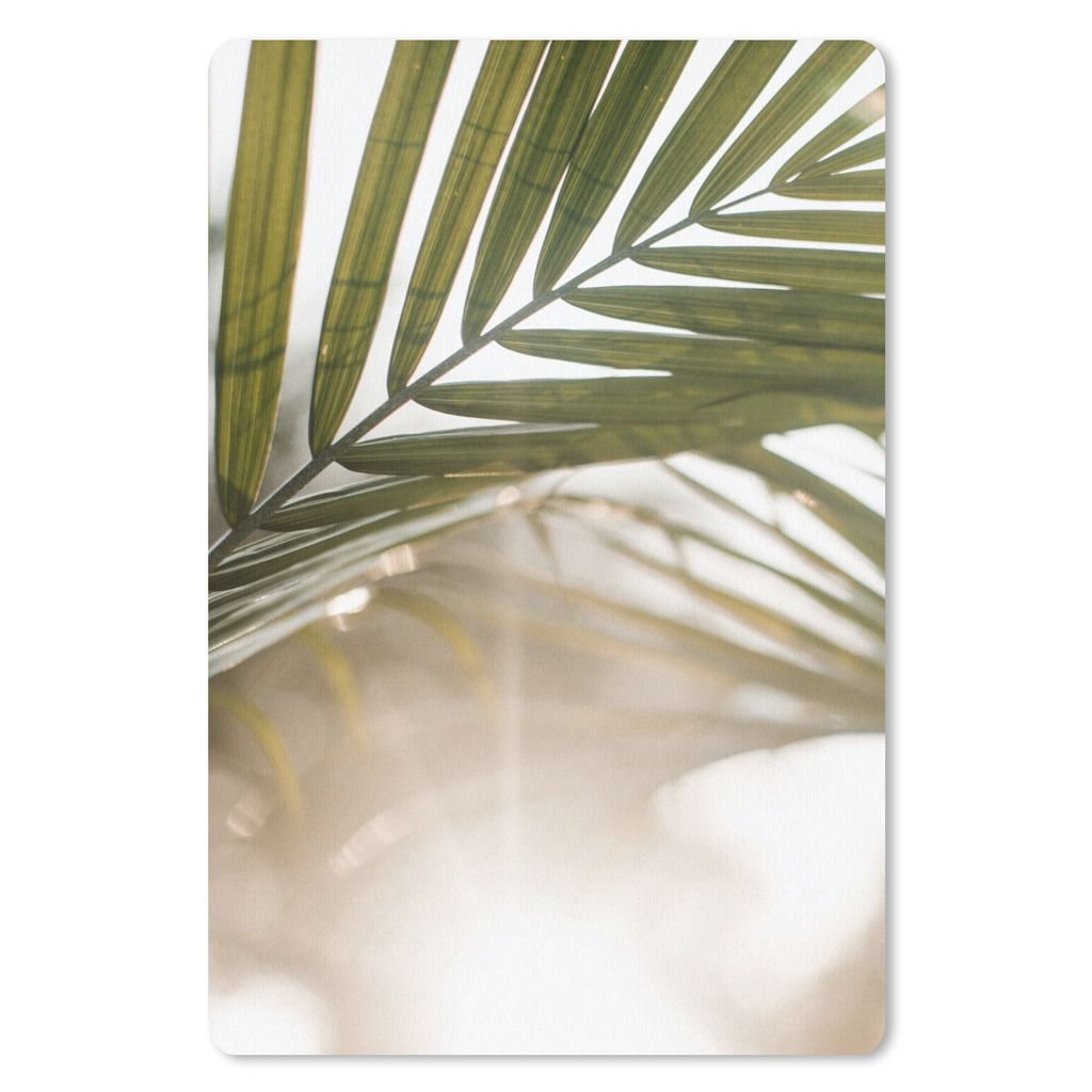 MuchoWow Mauspad Mousepad Palme - Palmenblatt - Sonne - Sommer 40x60 cm - Mousepads - Maus Mat - Pad - Mausunterlage - Schreibtisch Accesoire