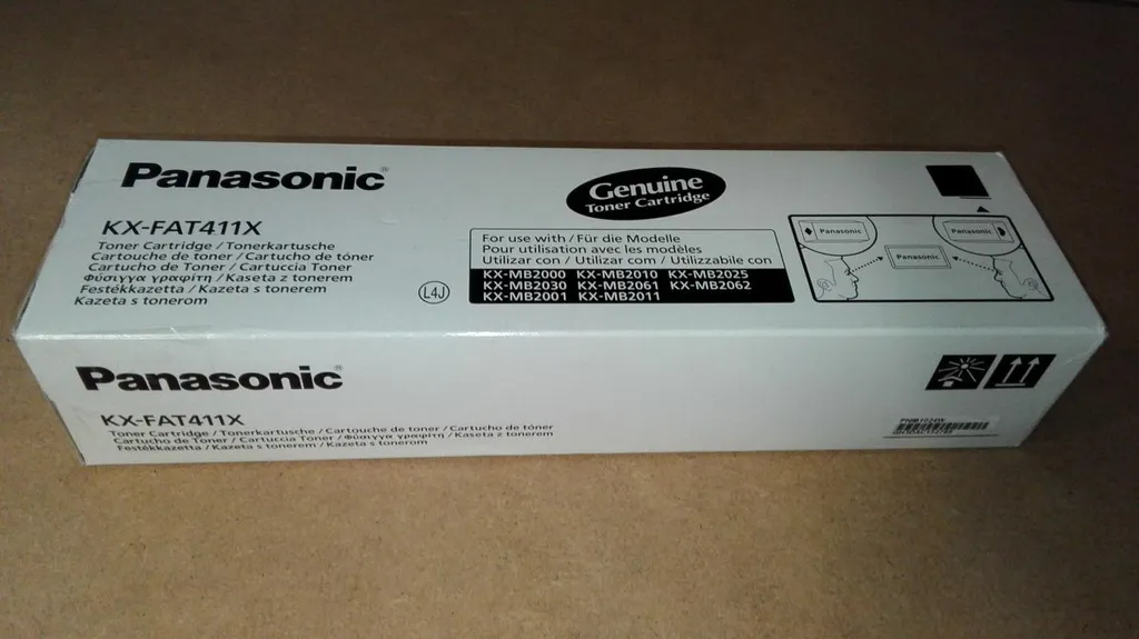 Cartouche de Toner Noir Panasonic KX-FAT411X pour Imprimante Laser Noir