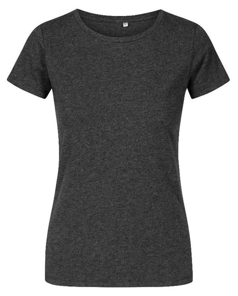 X.O By Promodoro - T-Shirt Rundhalsausschnitt für Damen LT3347 (S) (Schwarz meliert)