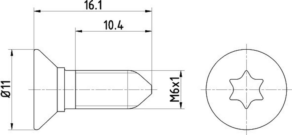 2x TEXTAR Schraube Bremsscheibe Bremsscheiben-Schraube TPM0008 für VW Golf VII Schrägheck (5G1, BQ1, BE1, BE2) 16,1mm Stahl 0,003kg