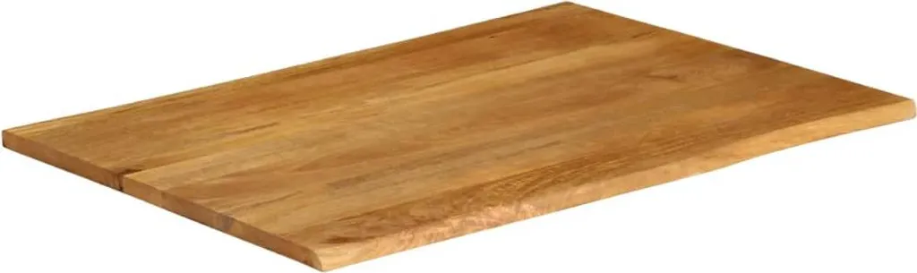 Piano per Tavolo in Mango Massiccio 110x80x2,5 cm Bordo Vivo vidaXL