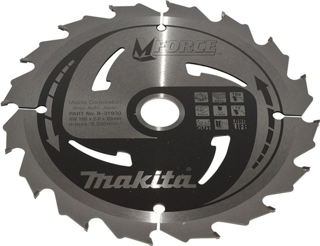 Makita M-Force - Kreissägeblatt - für Holz - 165 mm