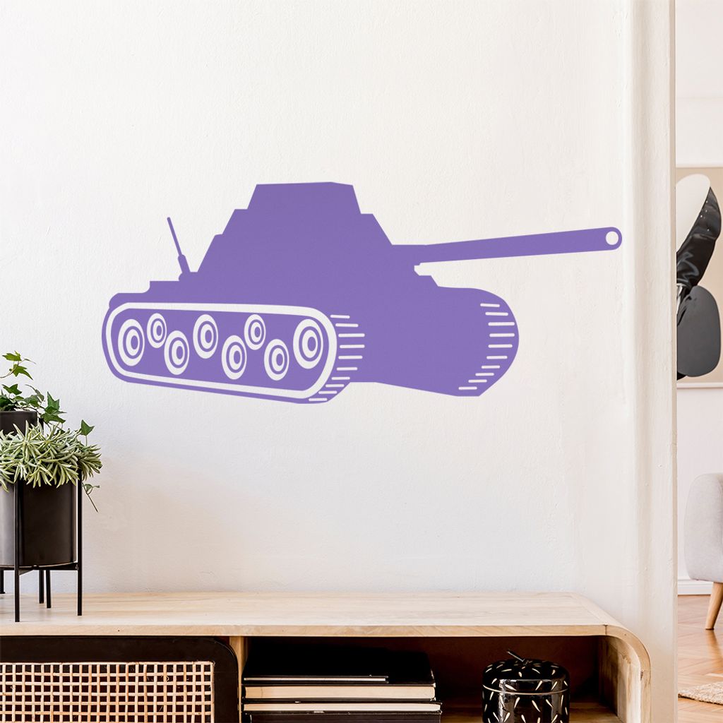 Panzer Krieg Panzerfahrer Wandtattoo Wandaufkleber Wall Sticker - Dekoration, Küche, Wohnzimmer, Schlafzimmer, Badezimmer