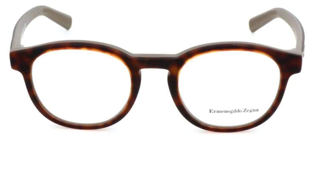 Lunettes Ermenegildo Zegna EZ5104 monture optique havane légère